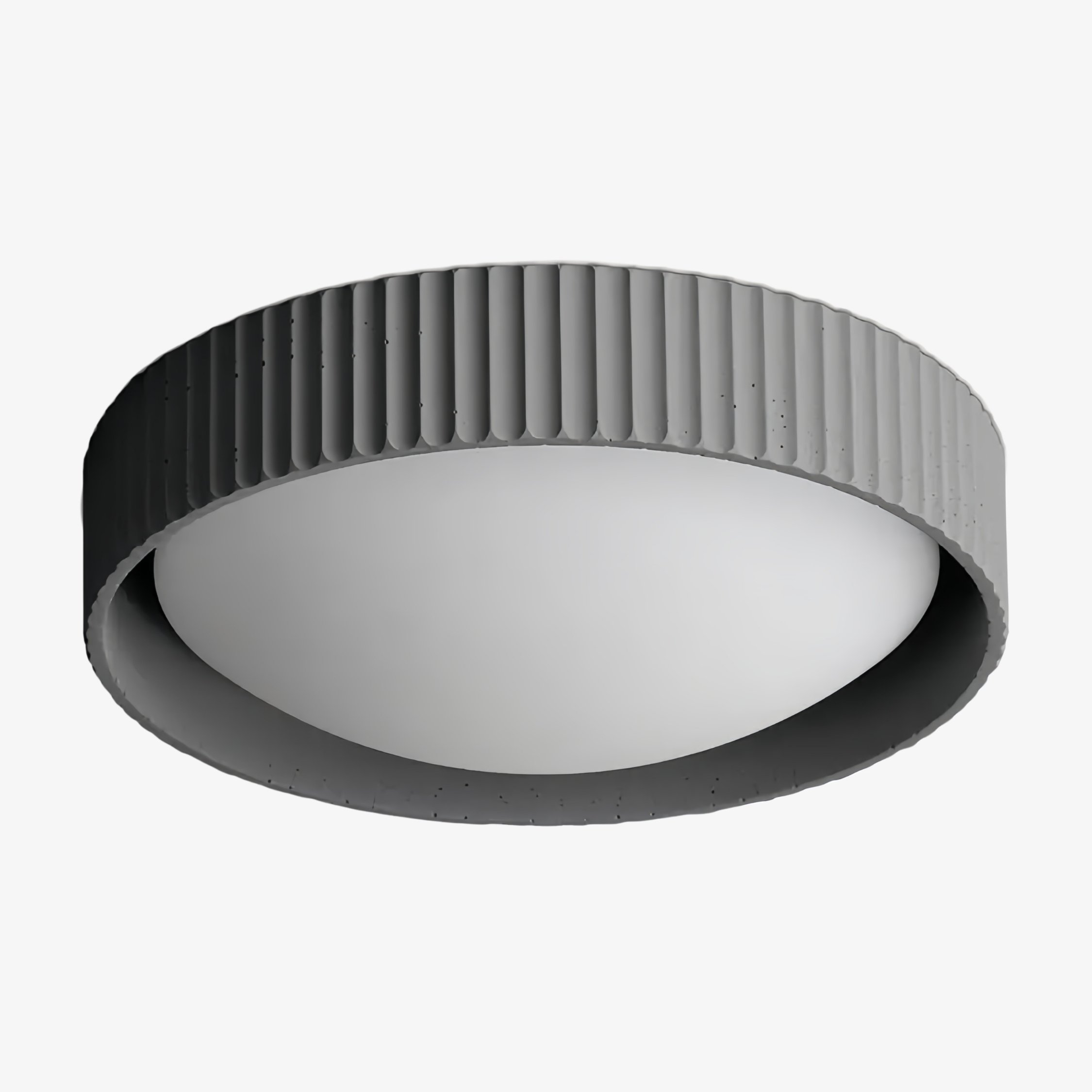 Acrion Minimalist Acrylic Ceiling Lamp - Circle Concrete Ceiling Light for Living Areas KL2333