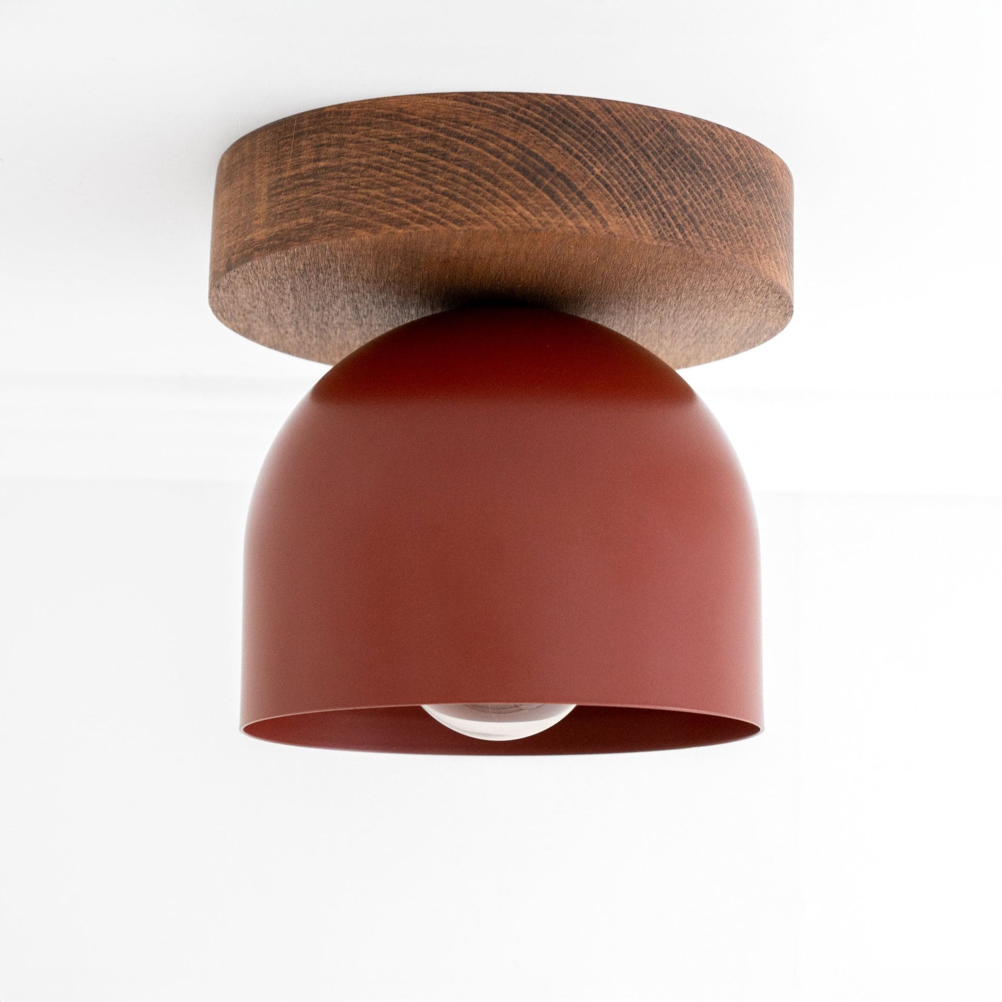 Metio Dome Modern Rustic Ceiling Light - Wooden and Metal Fusion KL1501
