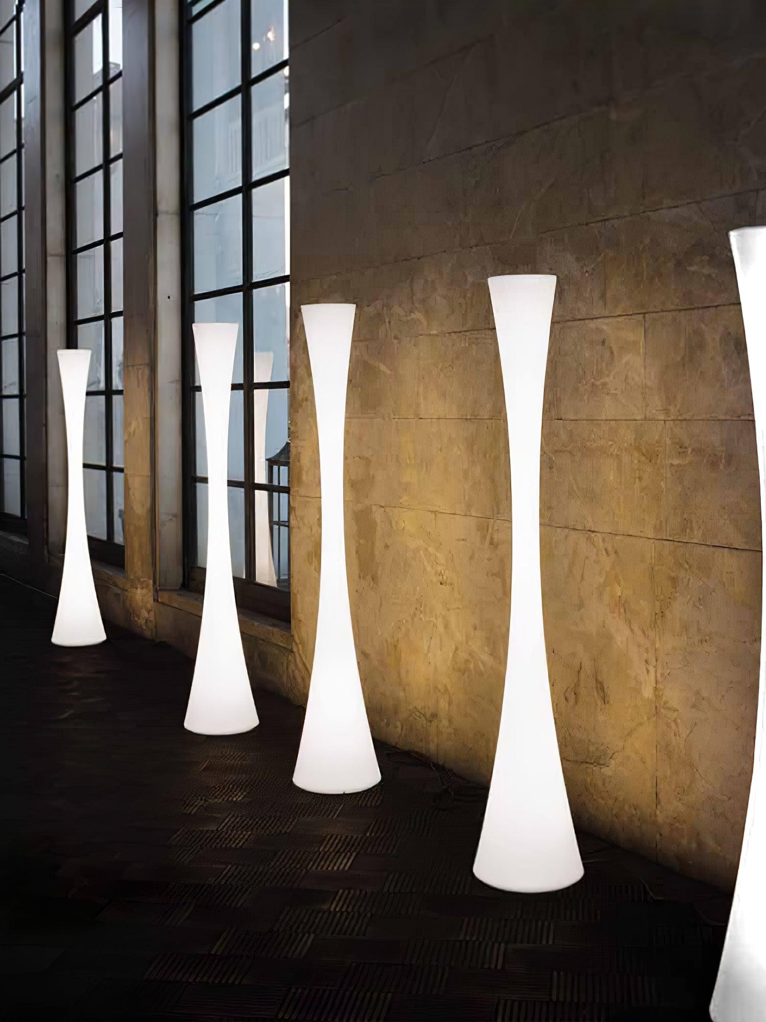 Romantic Simple White Column Floor Lamp KL812
