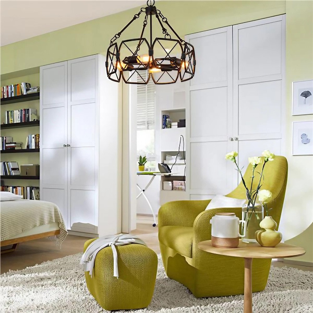 Rustic Industrial Cage Pendant Light KL83