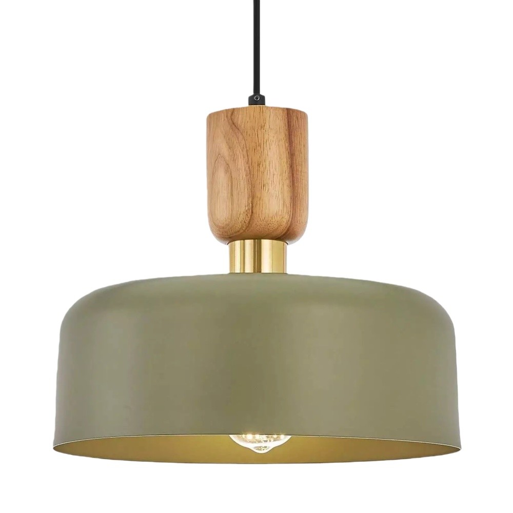 Natural Circle Modern Wooden Pendant Light KL1101