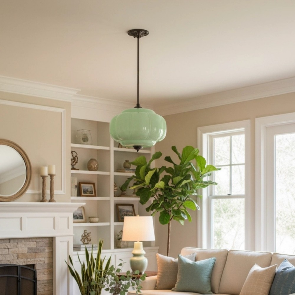 Retro Glass Eloise Pendant Light For Kitchen Island KL801