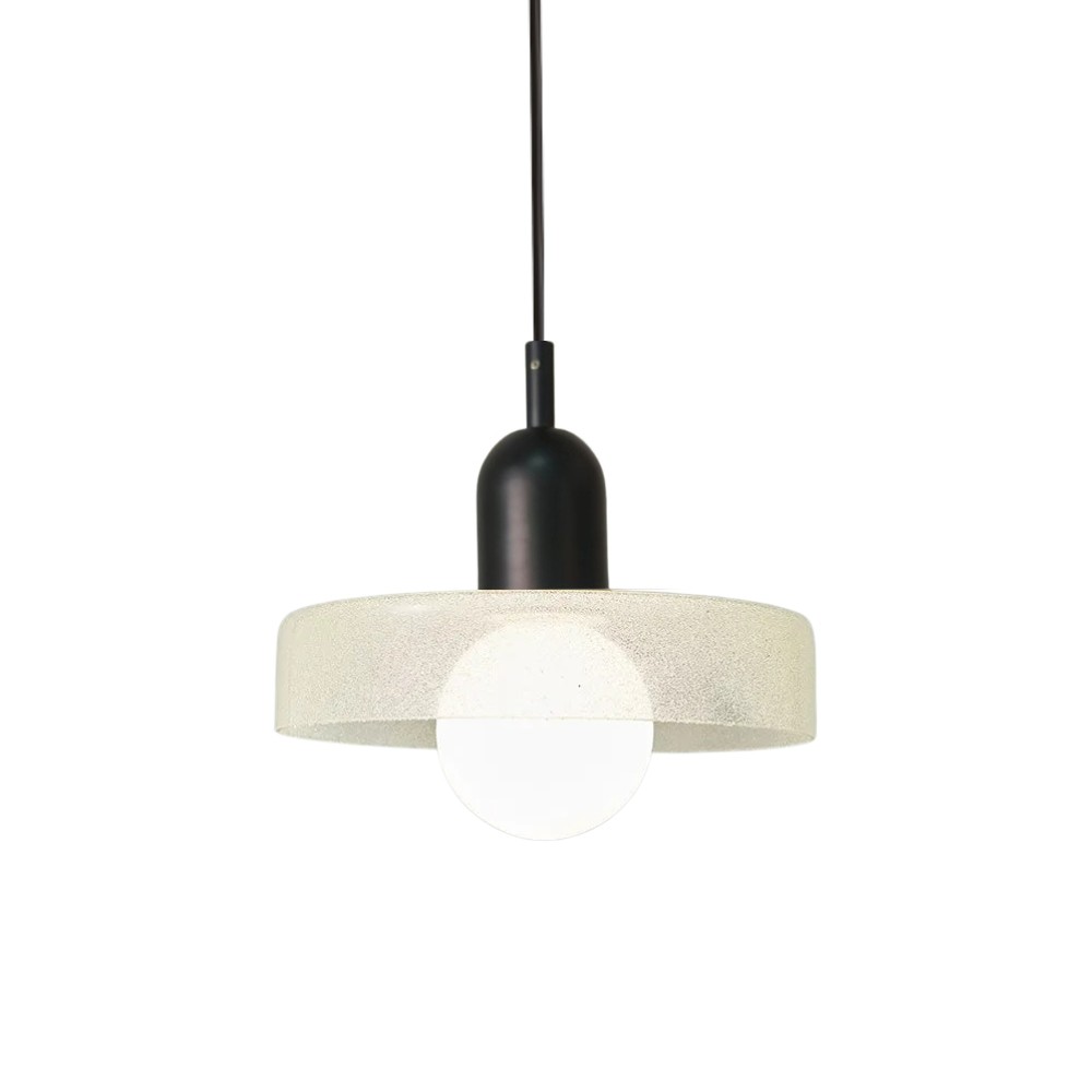 Modern Crystal Glass Disc Orb Pendant Light For Kitchen Island KL920