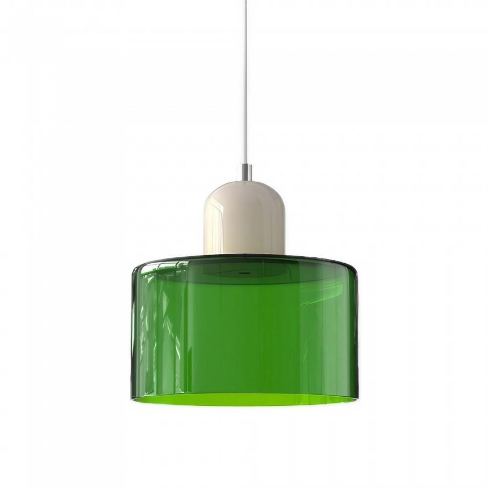 Morandi Cylinder Stained Glass Pendant Light KL17