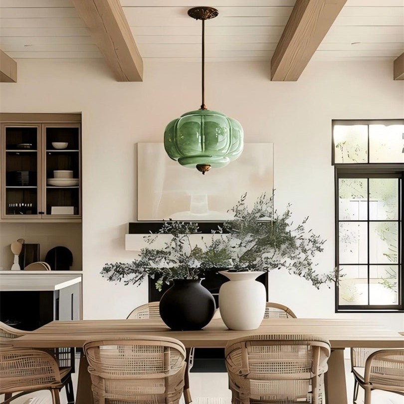 Retro Glass Eloise Pendant Light For Kitchen Island KL801
