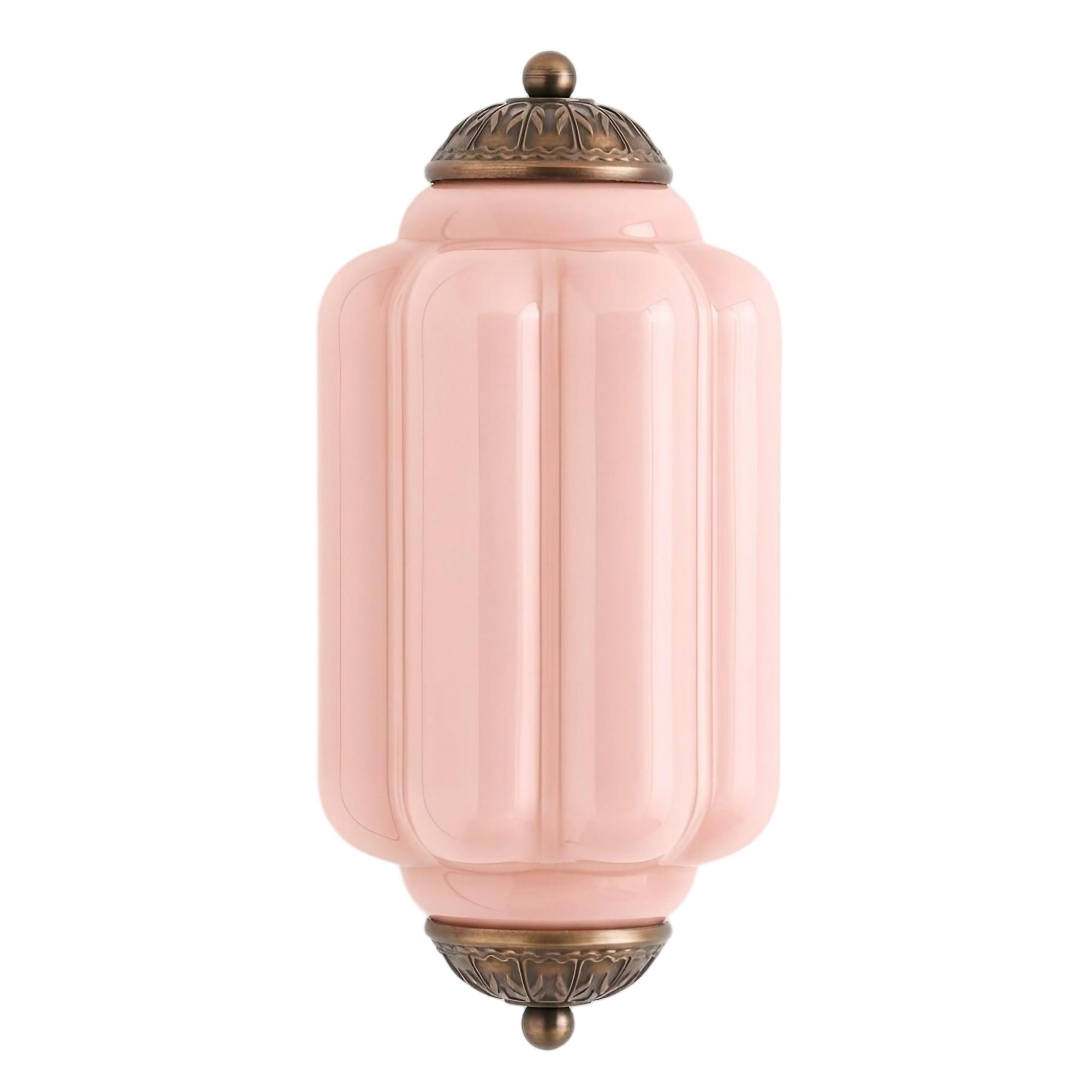 Eloise Long Pumpkin Retro Glass Recessed Wall Lamp KL857