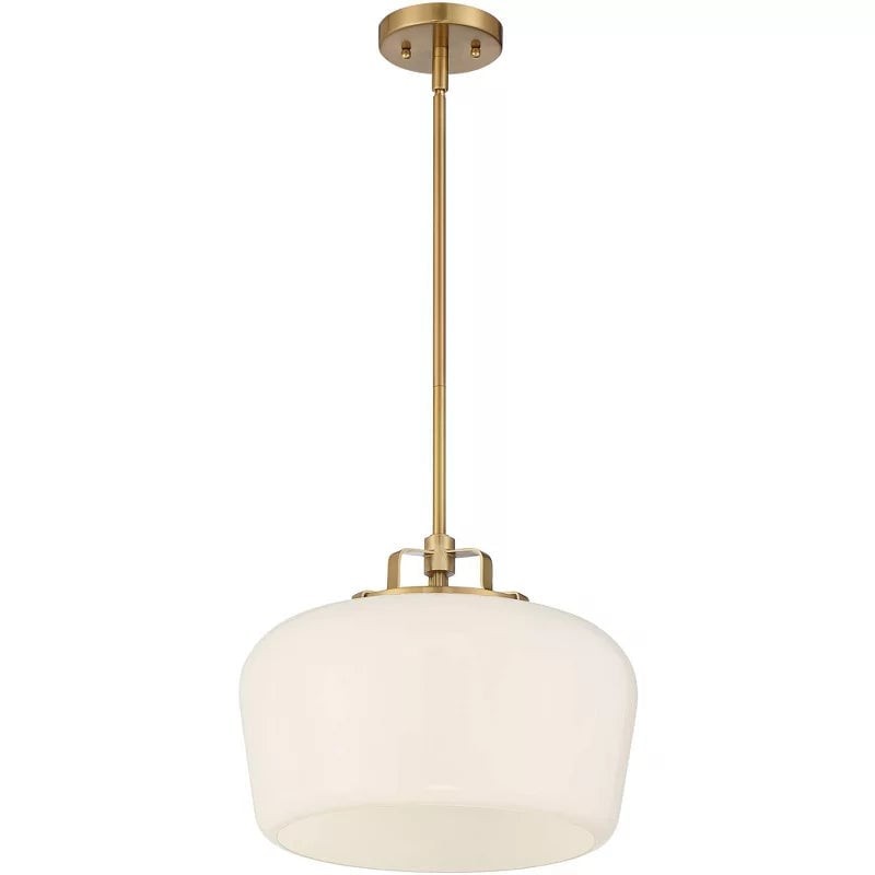 Lirra Minimalist Globe Pendant Light - Opal Glass Finish Lamp for Dining Area or Kitchen KL1714
