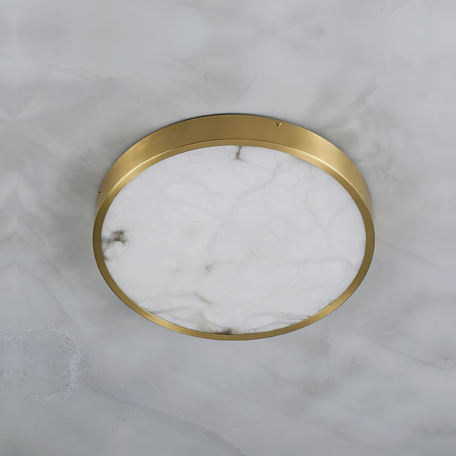 Geometric Alabaster Recessed Ceiling Light D431