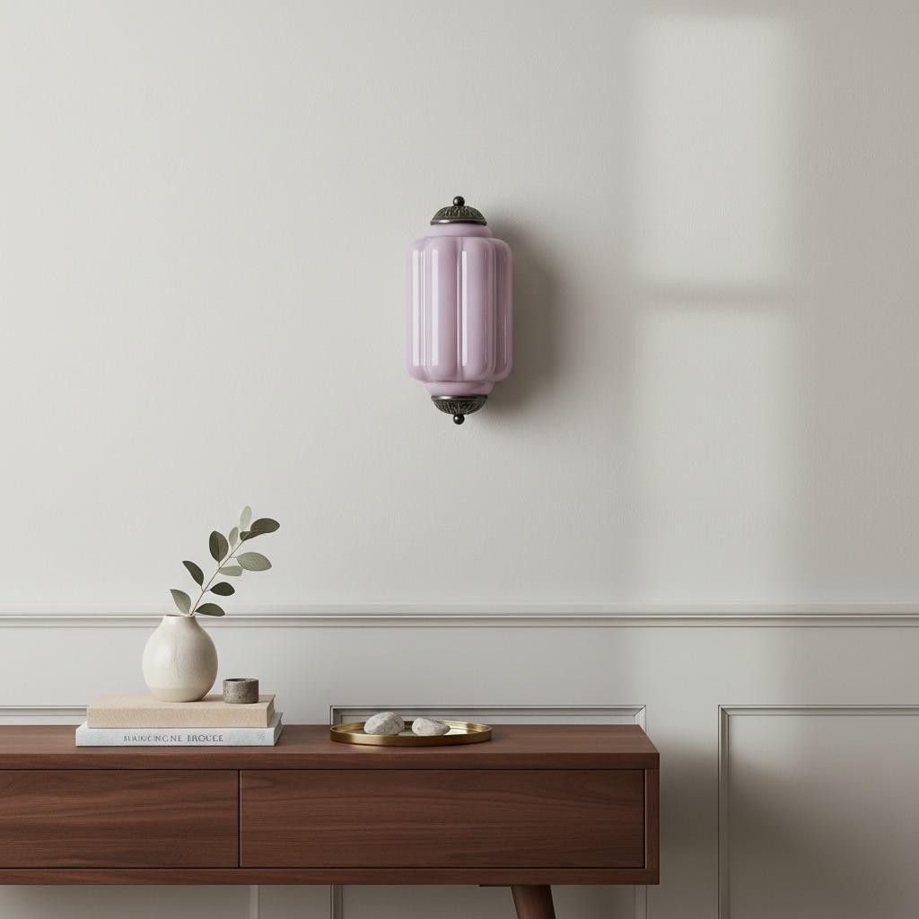 Eloise Long Pumpkin Retro Glass Recessed Wall Lamp KL857