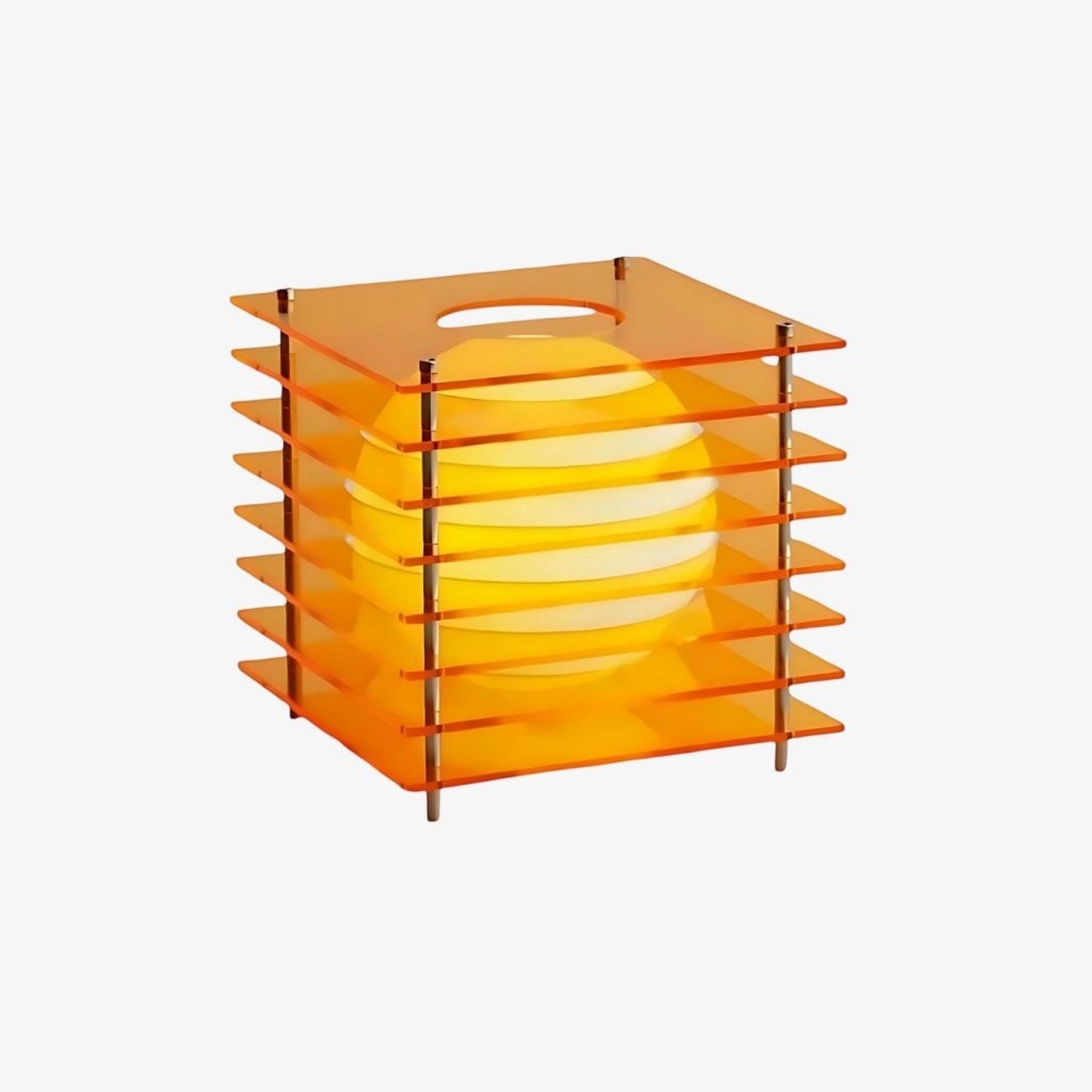 Afterglow Cube Table Lamp - Geometric Sphere Lighting for Bedroom Lighting KL2062