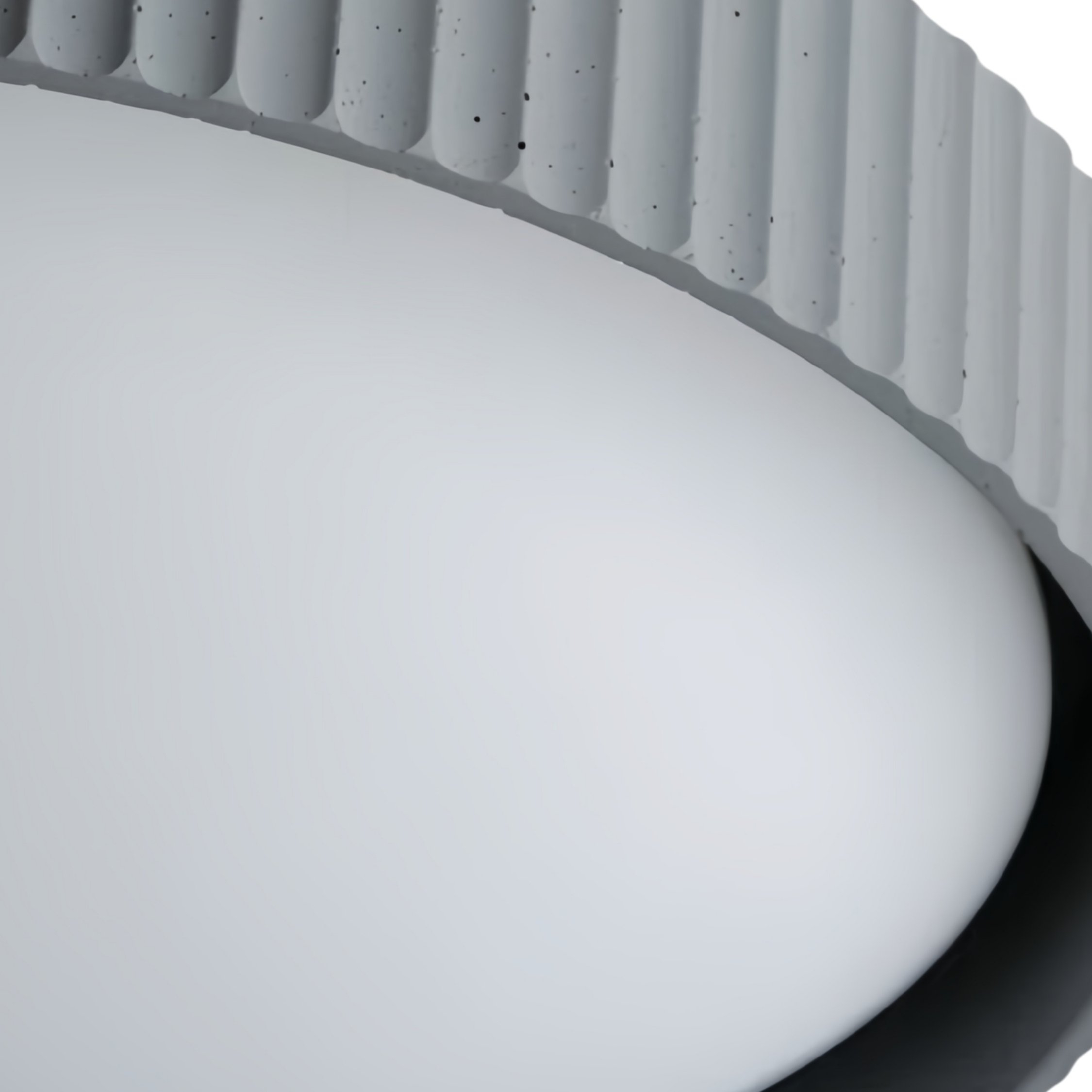 Acrion Minimalist Acrylic Ceiling Lamp - Circle Concrete Ceiling Light for Living Areas KL2333
