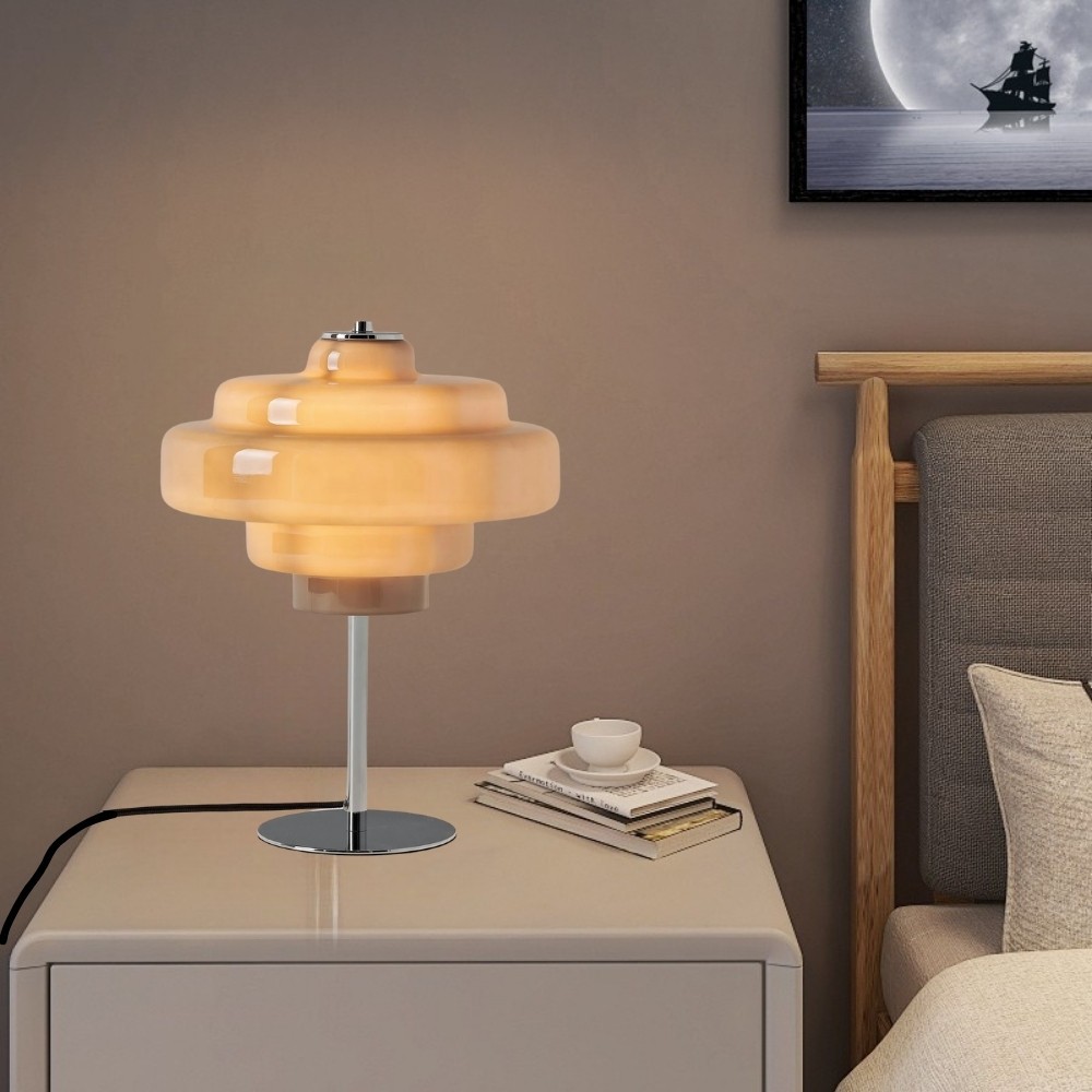 Sculptural Glass Table Lamp – Artful Illumination in Refined Form KL1099