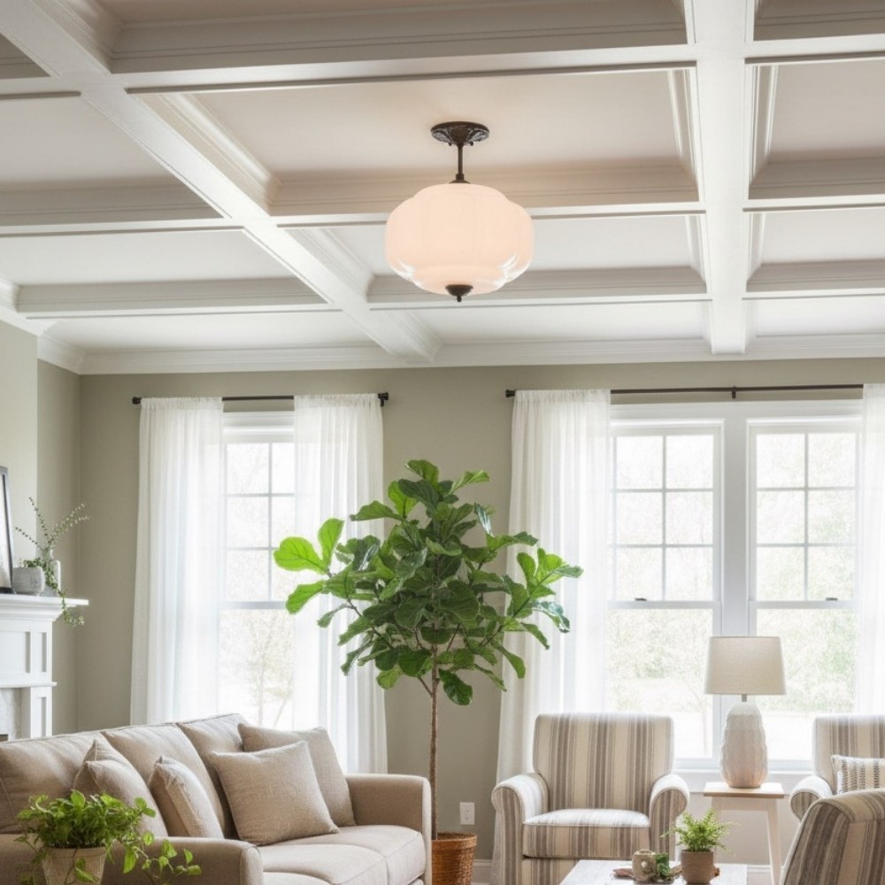 Retro Glass Eloise Pendant Light For Kitchen Island KL801