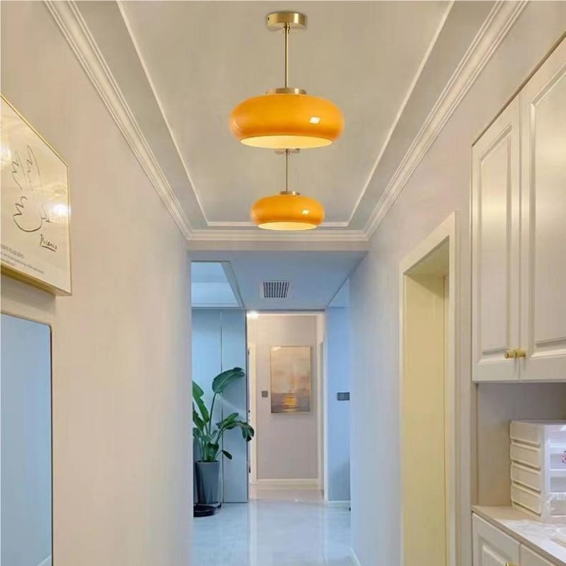 Bauhaus Style Vintage Glass Pendant Light KL38