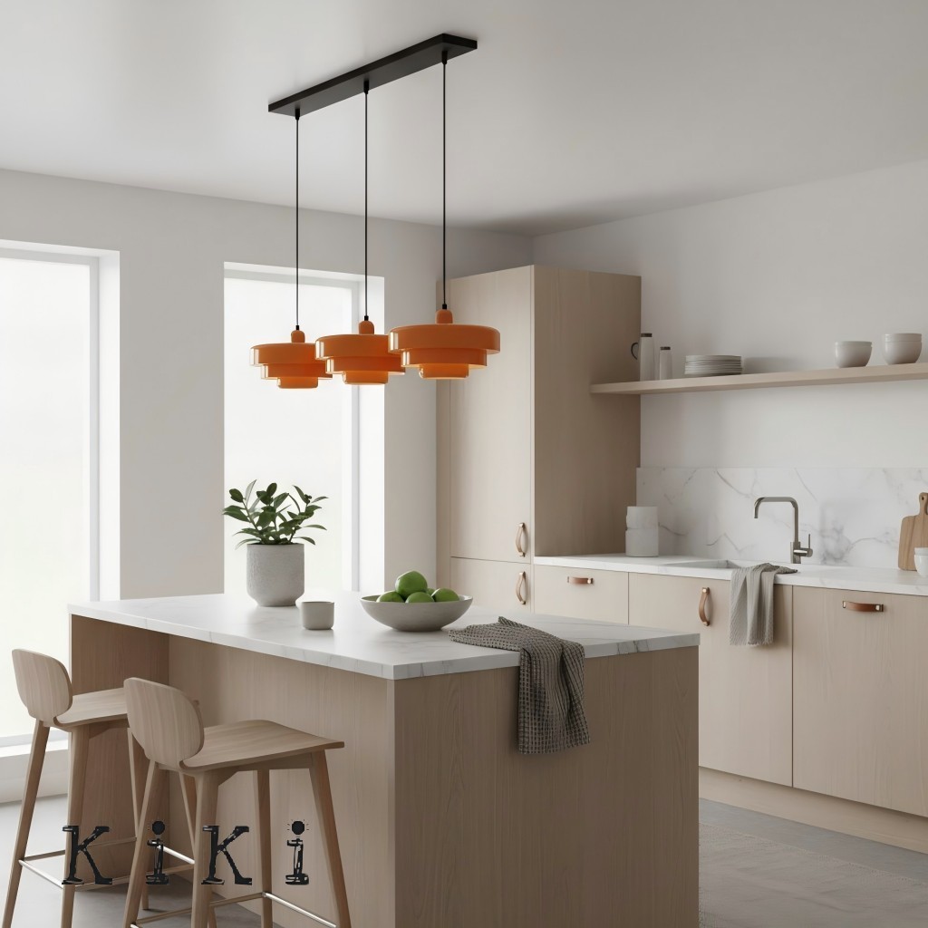 3 Tiers Bauhaus Nordic Macaron Pendant Light - Modern Pendant and Ceiling Light for Living Room KL30