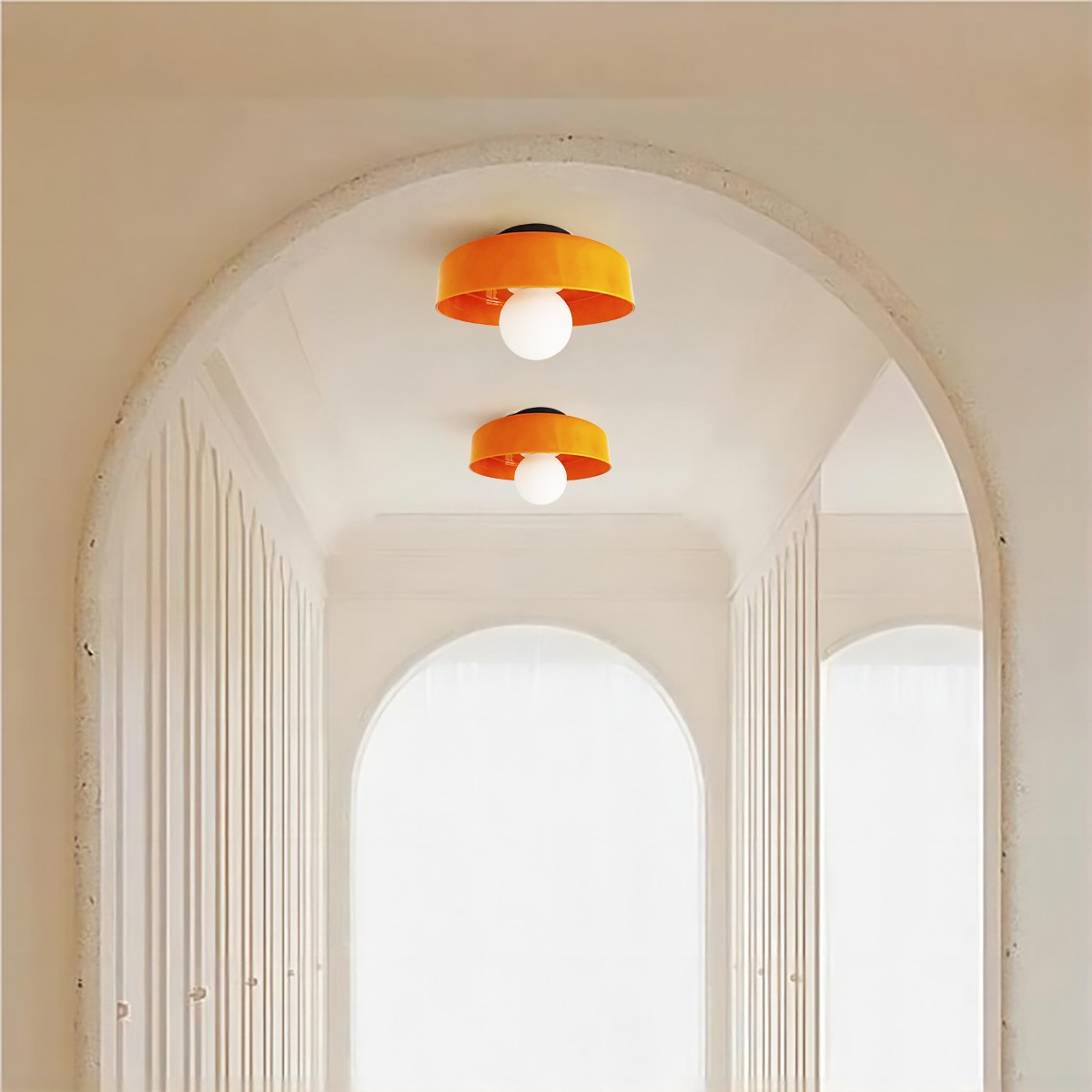 Morandi Disc Orb Wall Ceiling Lamp