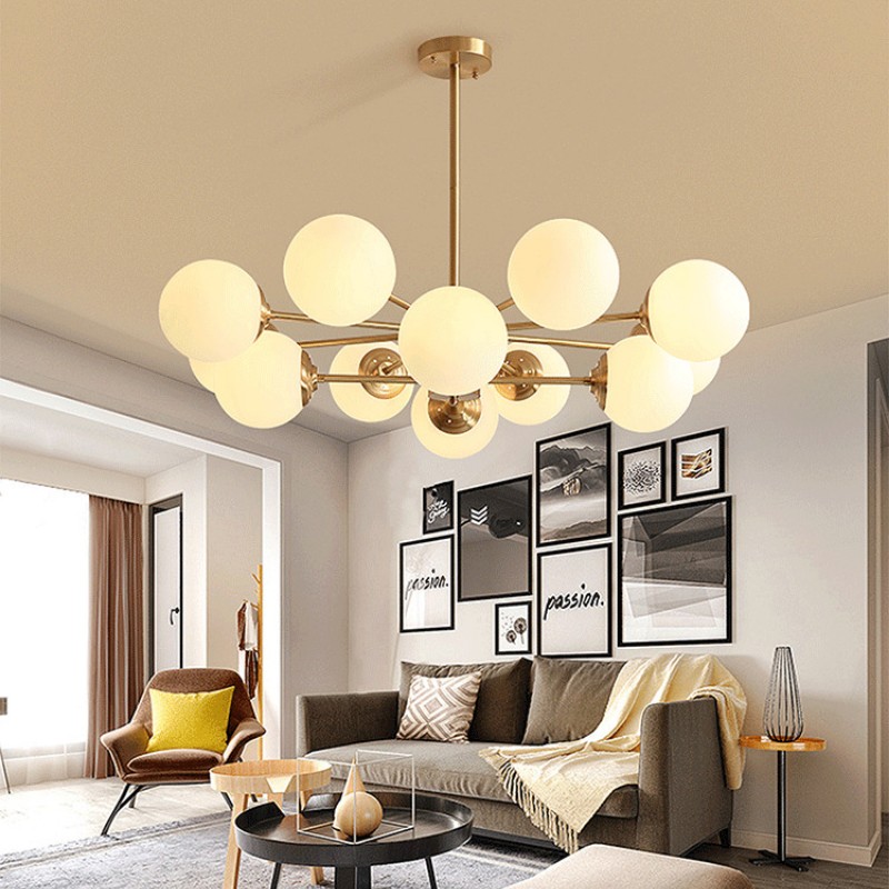 Golden And White Hanging Lamp