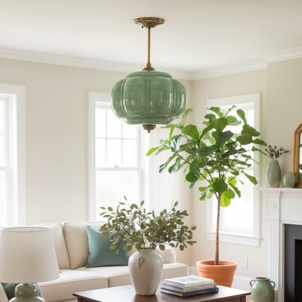 Retro Glass Eloise Pendant Light For Kitchen Island KL801