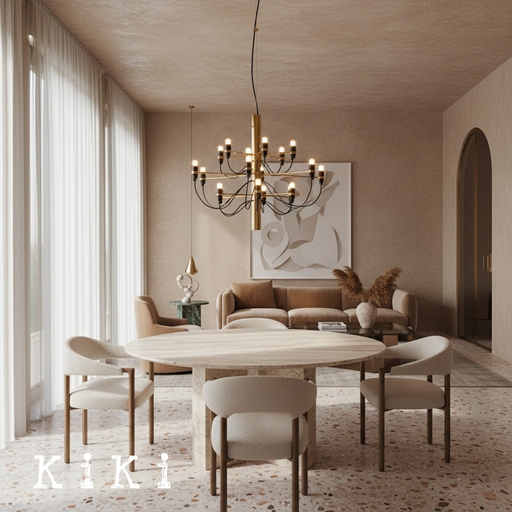 2097 Suspension Lamp - Sleek Multi-Head Chandelier For High Ceilings and Large Spaces