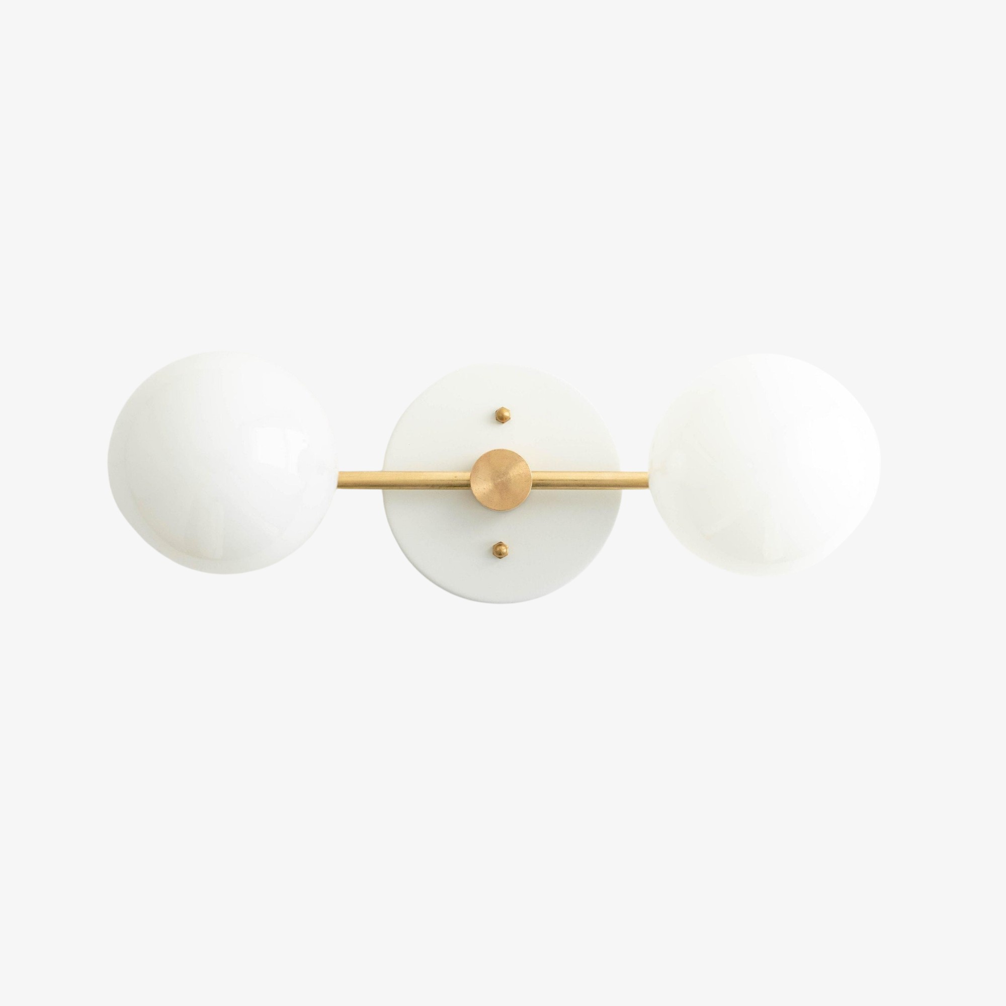 Glorica Glass Vanity Light - Modern Brass Wall Sconce for Bathroom Style KL1422