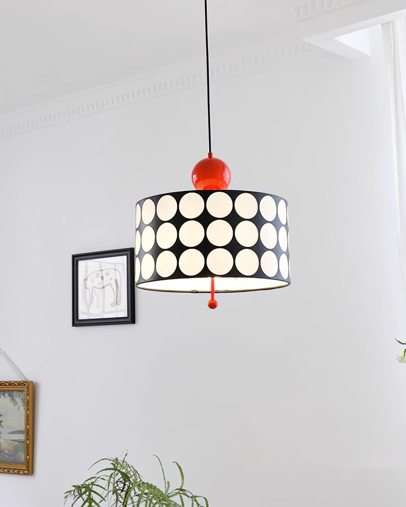 Graphic Checkered Pendant Light - Retro Chic Style for Dining Room and Kitchen Island KL341