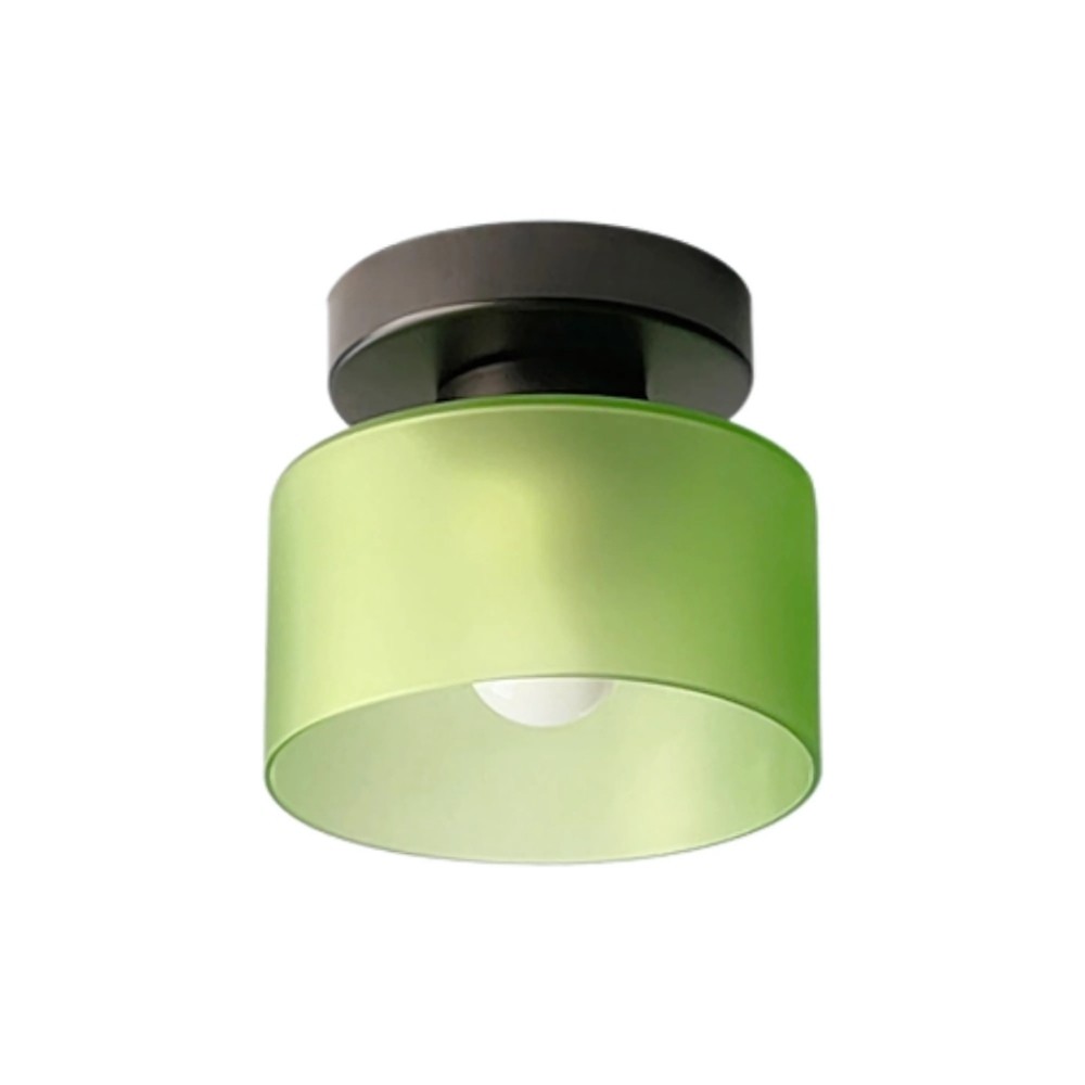 Moriglaze Glass Cylinder Ceiling Light - Sleek Sculptural Ceiling Lamp for Bedroom KL883