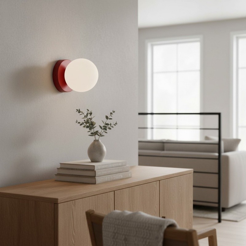 Nuevola Modern Glass Metal Wall Light - Artistic Accent Sconce for Cozy Nooks KL2089
