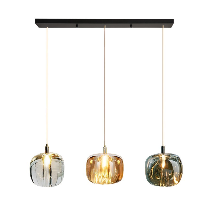 Spherical Glass Shade Chandelier