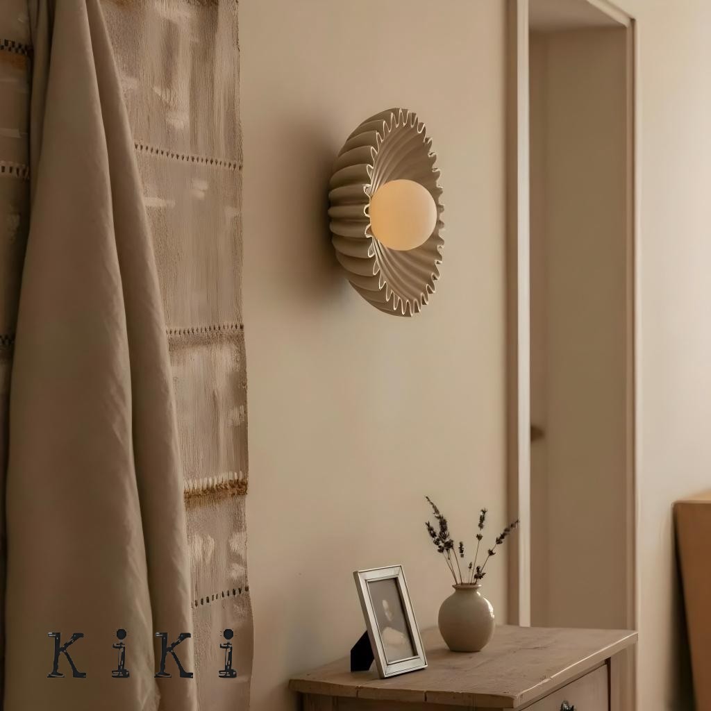Sculptural Ceramic Wall Sconce – Opal Globe Sconce with Ceramic Finish KL246