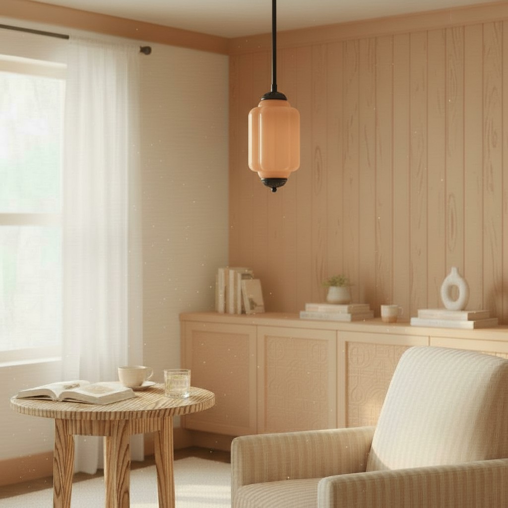 Eloise Simple Glass Irregular Lantern Pendant Lamp KL828