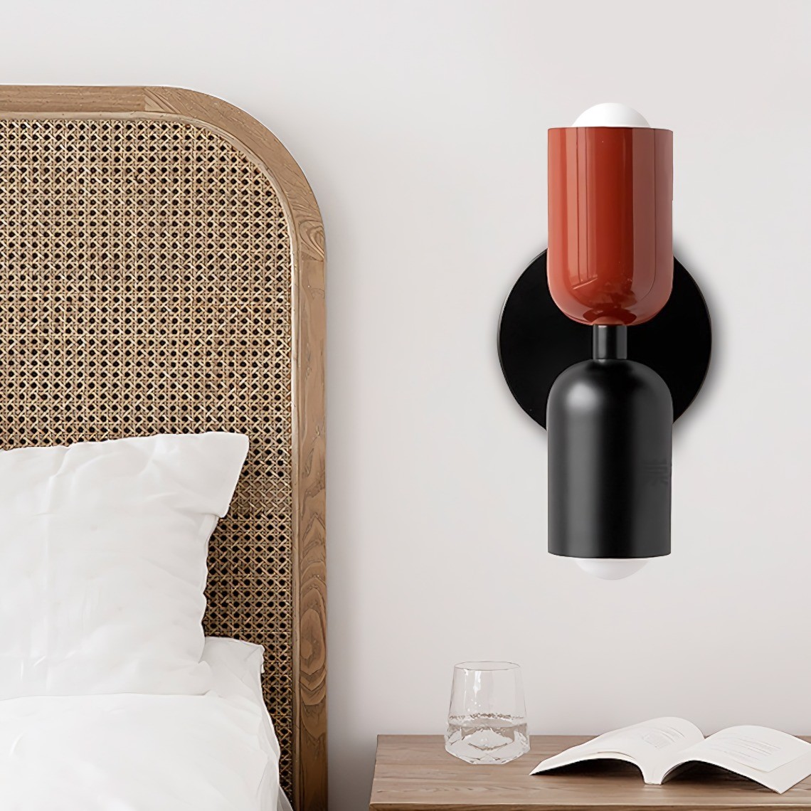Metal Up Down Wall Sconce - Contemporary Colorful Wall Light for Hallway and Office