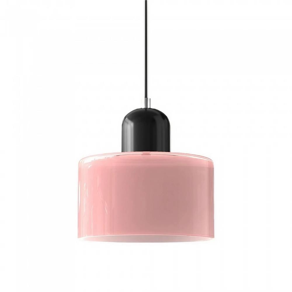 Morandi Cylinder Stained Glass Pendant Light KL17