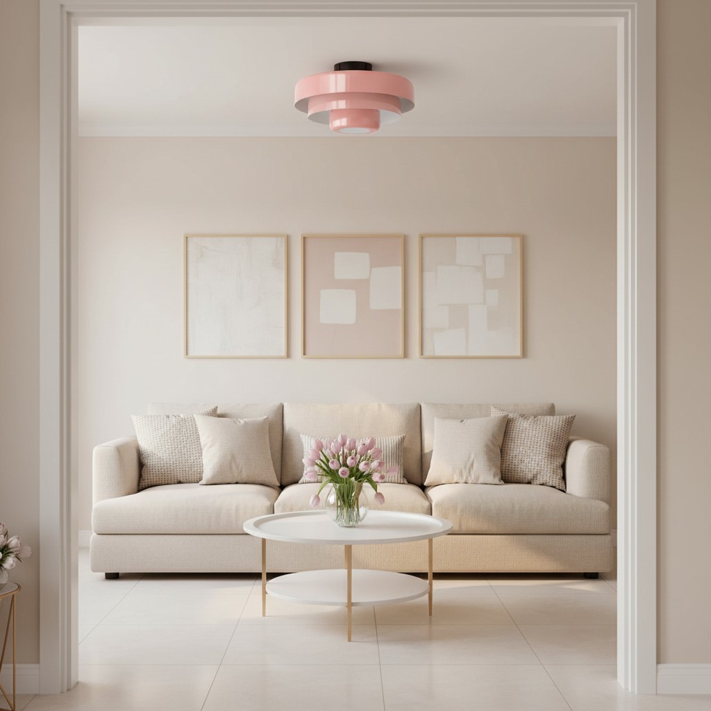 Three-Tier Bauhaus Ceiling Lamp - Bold Colors Ceiling Light for Bedroom or Lounge KL885