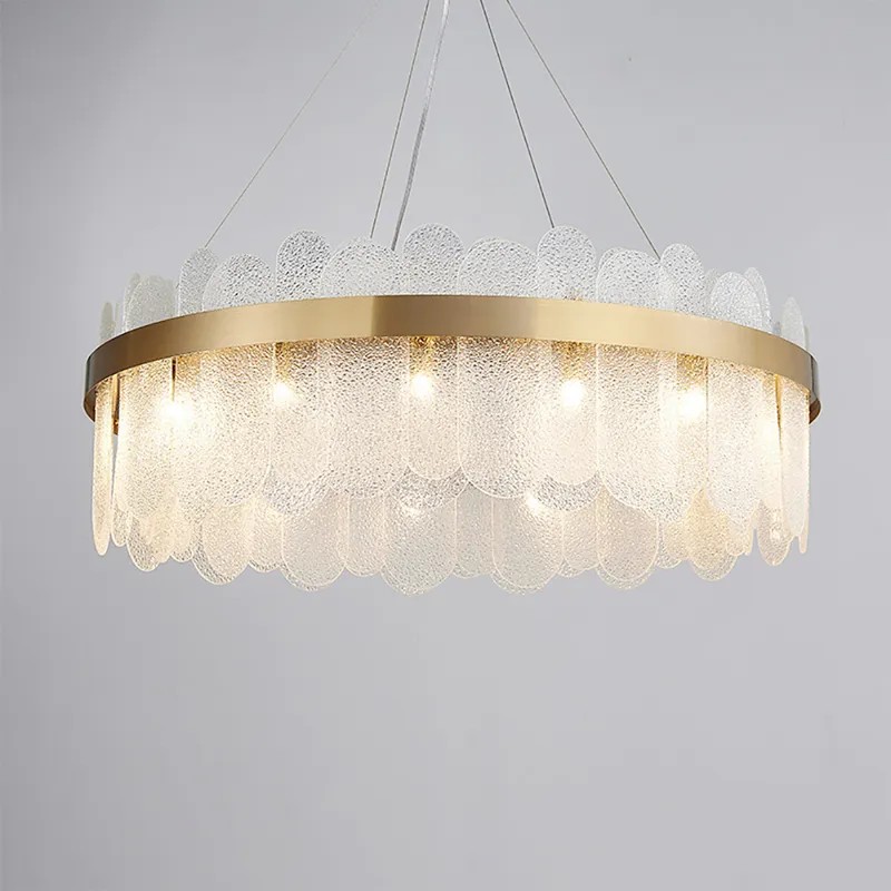 Modern Round Glass Chandelier