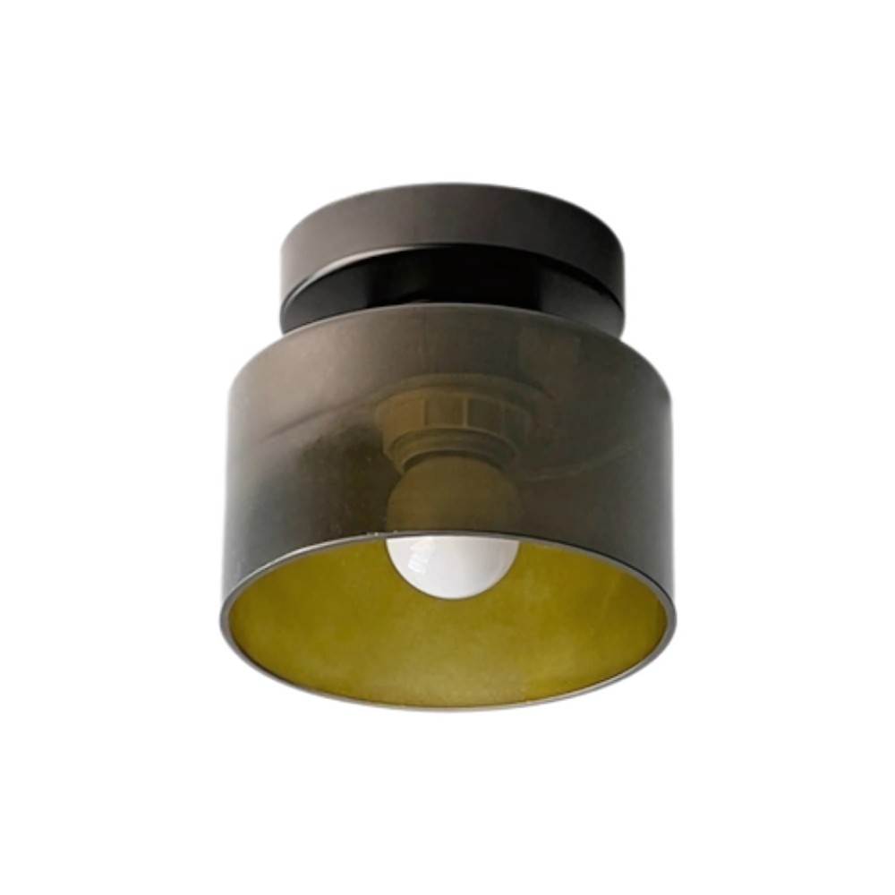 Moriglaze Glass Cylinder Ceiling Light - Sleek Sculptural Ceiling Lamp for Bedroom KL883