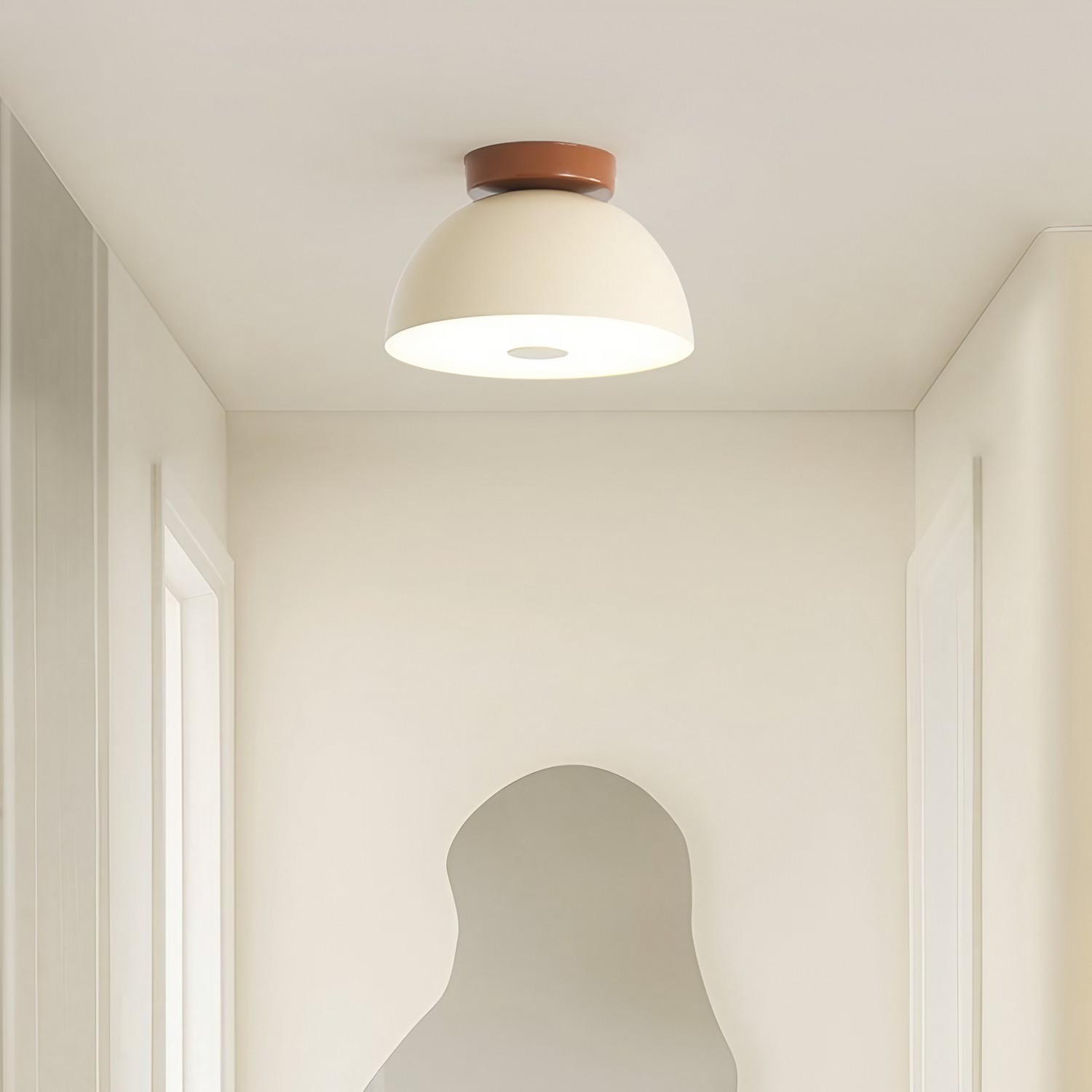 Nordic Cream Led Iron Aisle Ceiling Light KL194