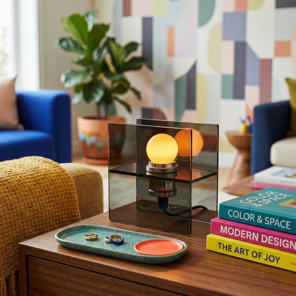 Sunset Glow Horizon Table Lamp - Contemporary Decorative Lighting for Home Interior Spaces KL2302