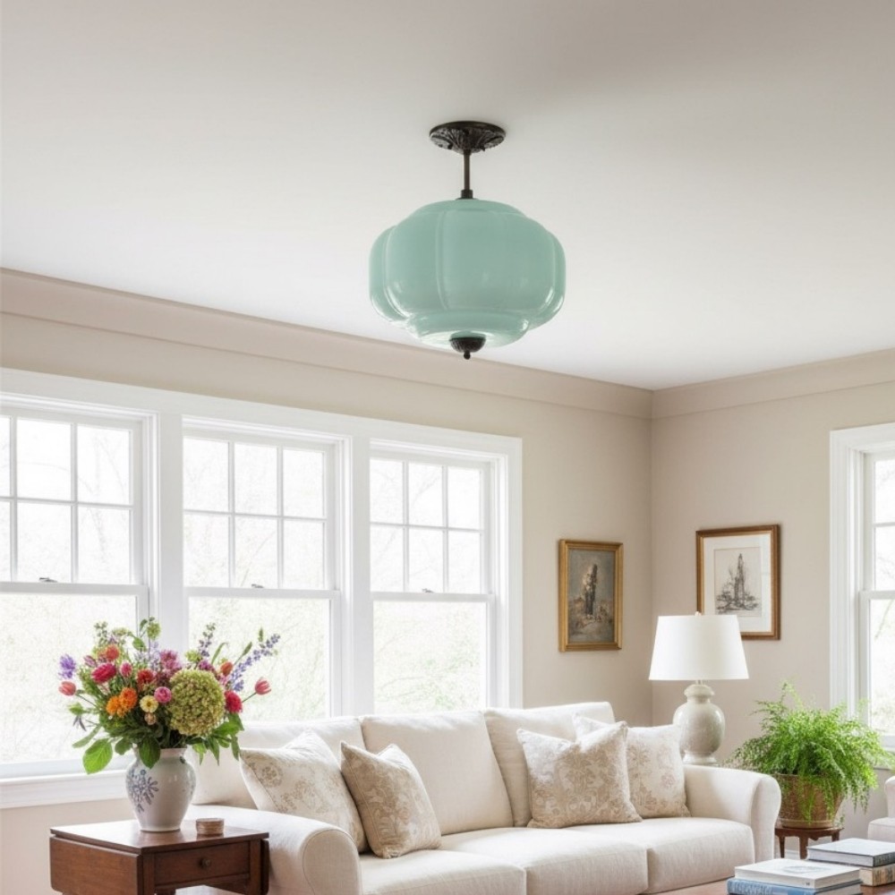 Retro Glass Eloise Pendant Light For Kitchen Island KL801