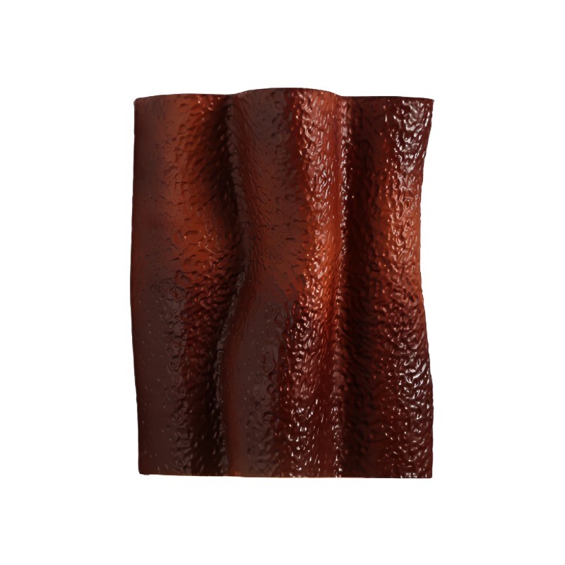 French Folded Resin Ribbed Wall Sconce For Hallway KL161