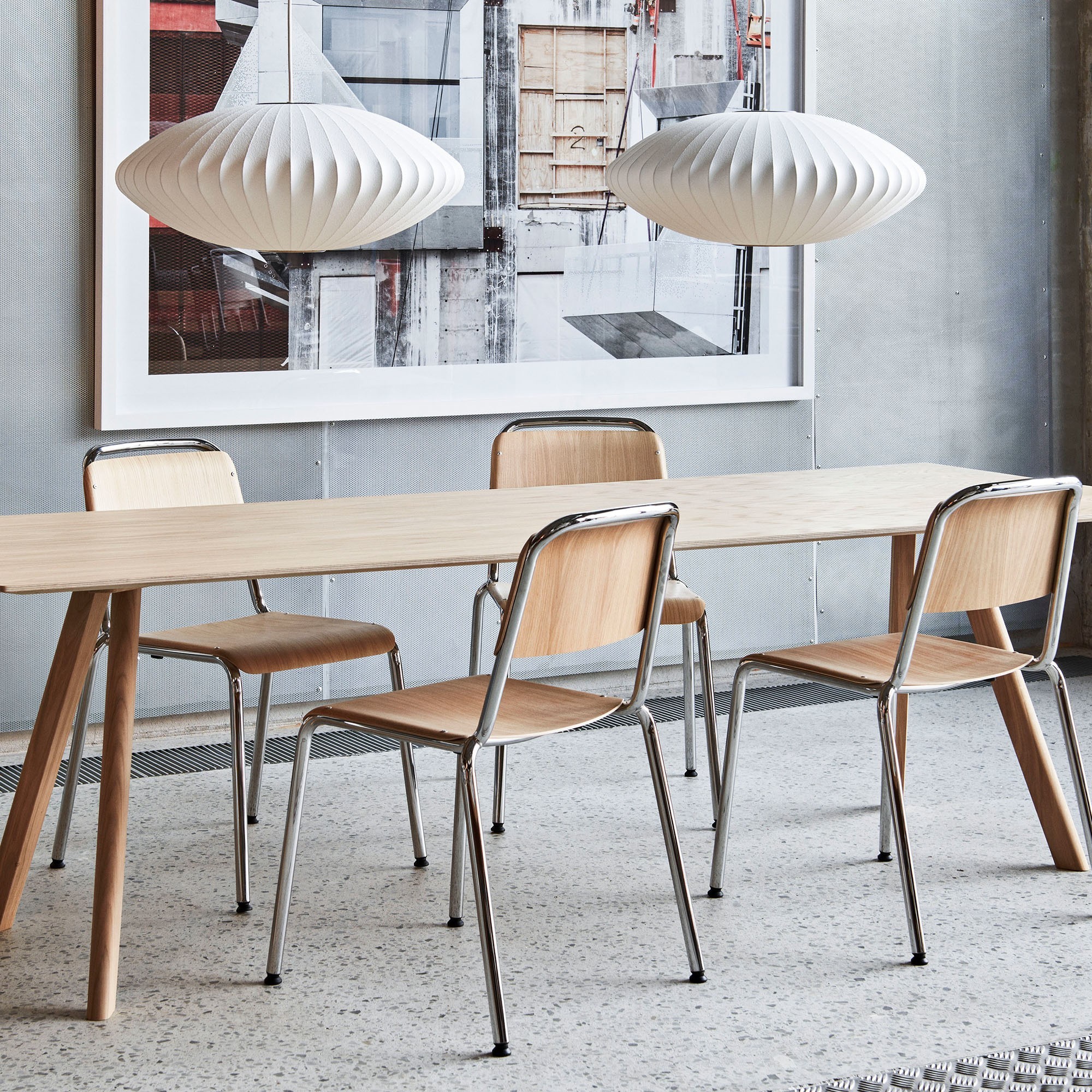Lightweight Nelson Bubble Pendant Light - Modern Silk Pendant Light for Office or Lounge