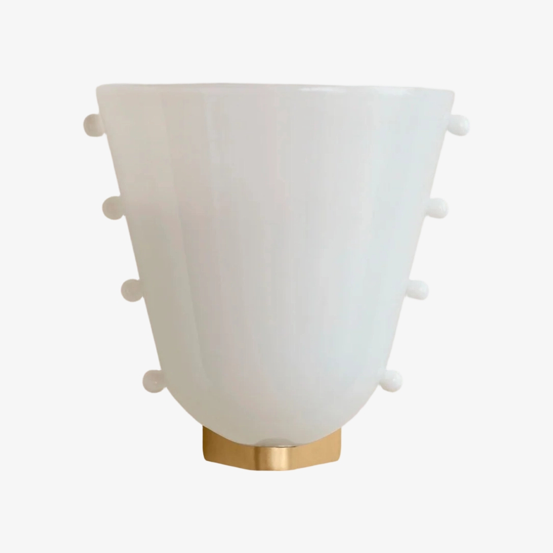 Bellina Decorative Art Glass Wall Lamp - Modern Gemma Wall Sconce for Bedroom and Entryway KL2329