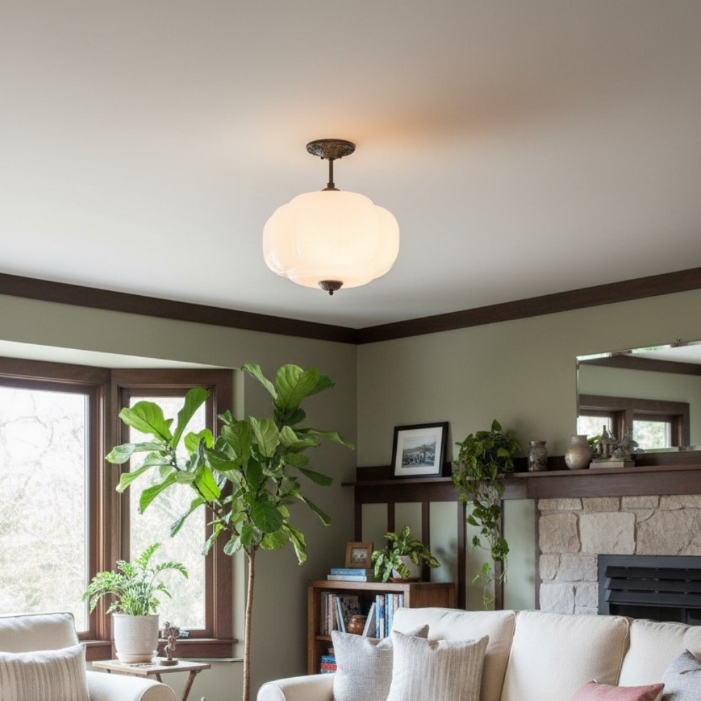 Retro Glass Eloise Pendant Light For Kitchen Island KL801