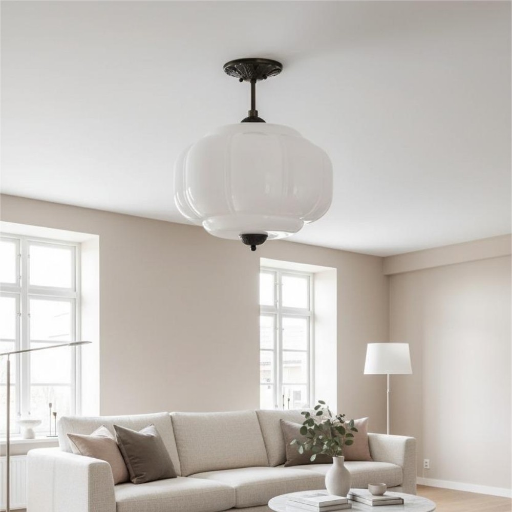 Retro Glass Eloise Pendant Light For Kitchen Island KL801