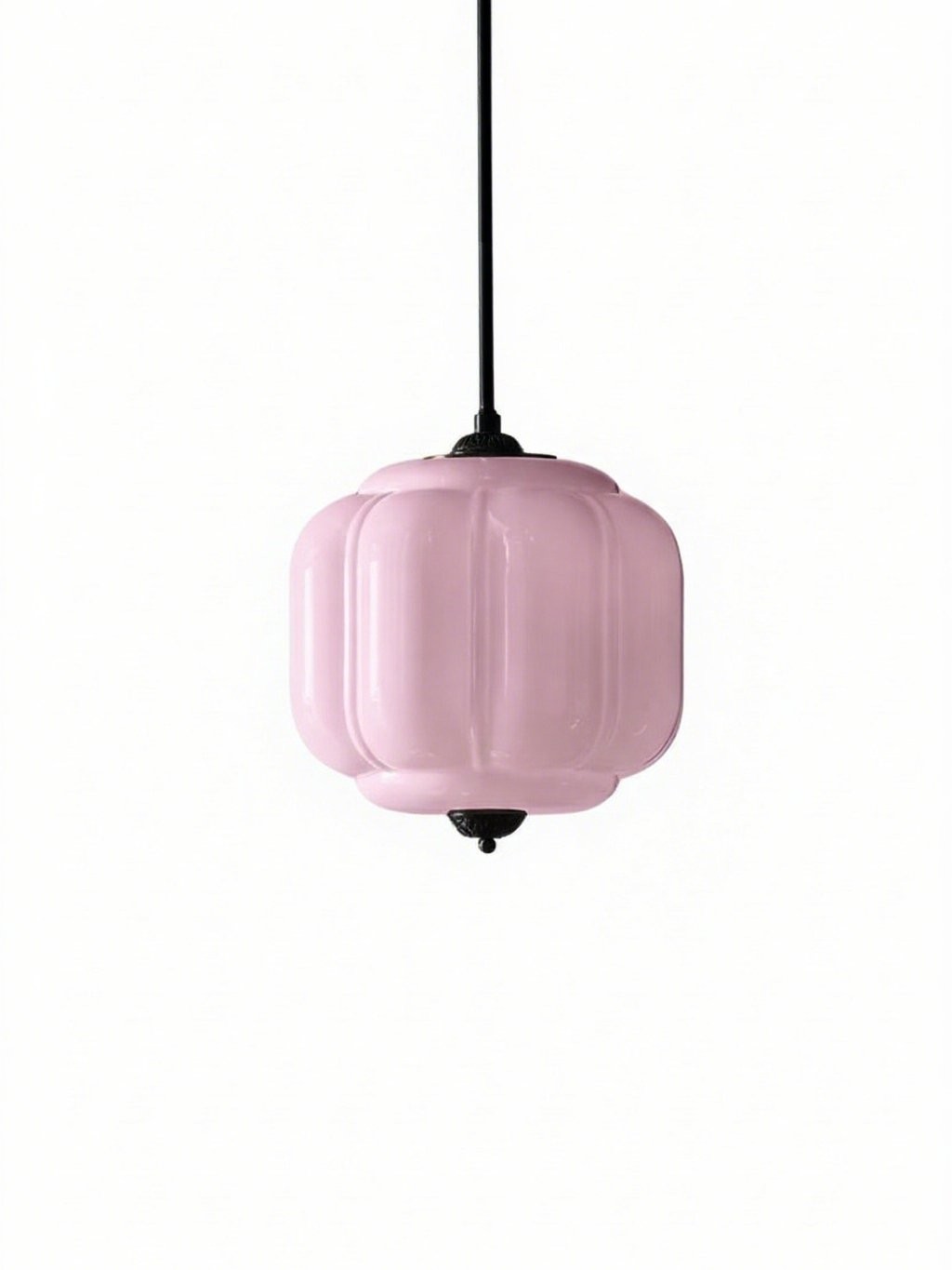 Eloise Vintage Glass Pumpkin Pendant Light - Decorative Lighting for Kitchen KL1453