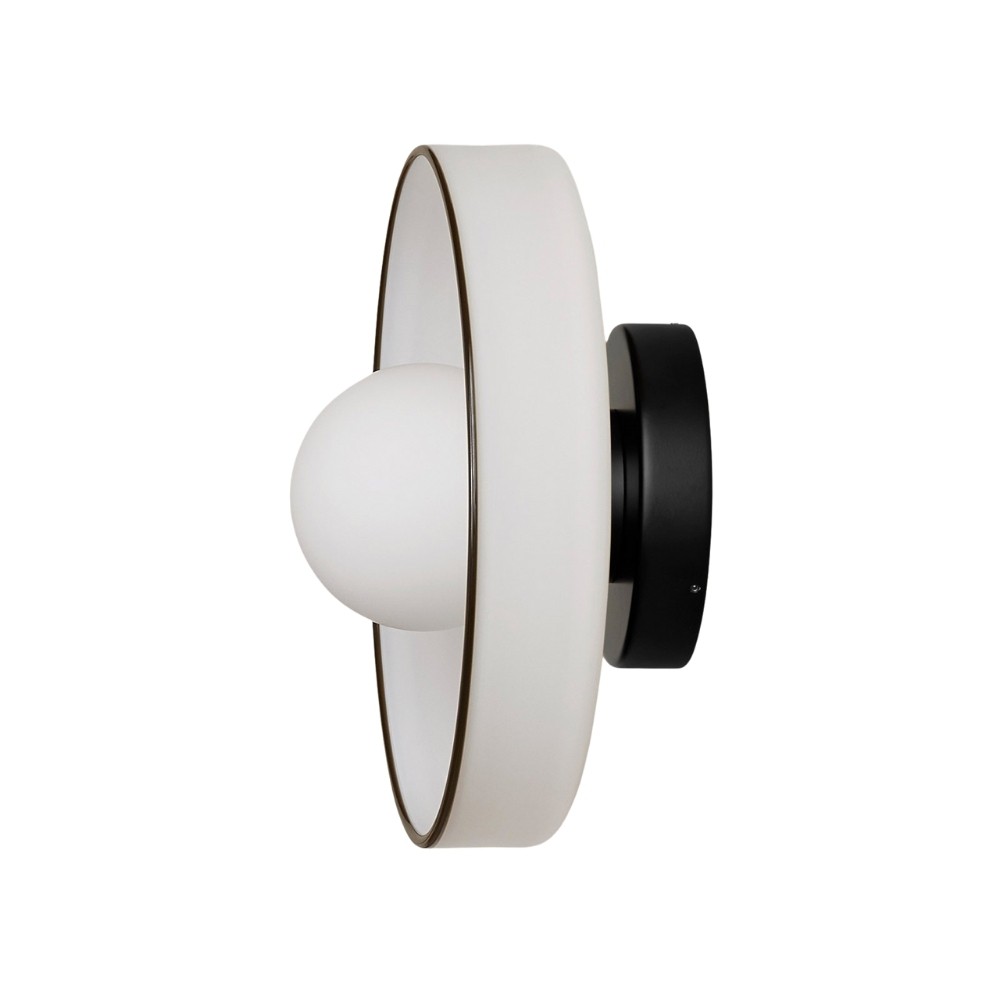 Kalo Round Glass Metal Base Wall Light Ceiling Light- Disc Orb Wall Sconce for Modern Interior KL922