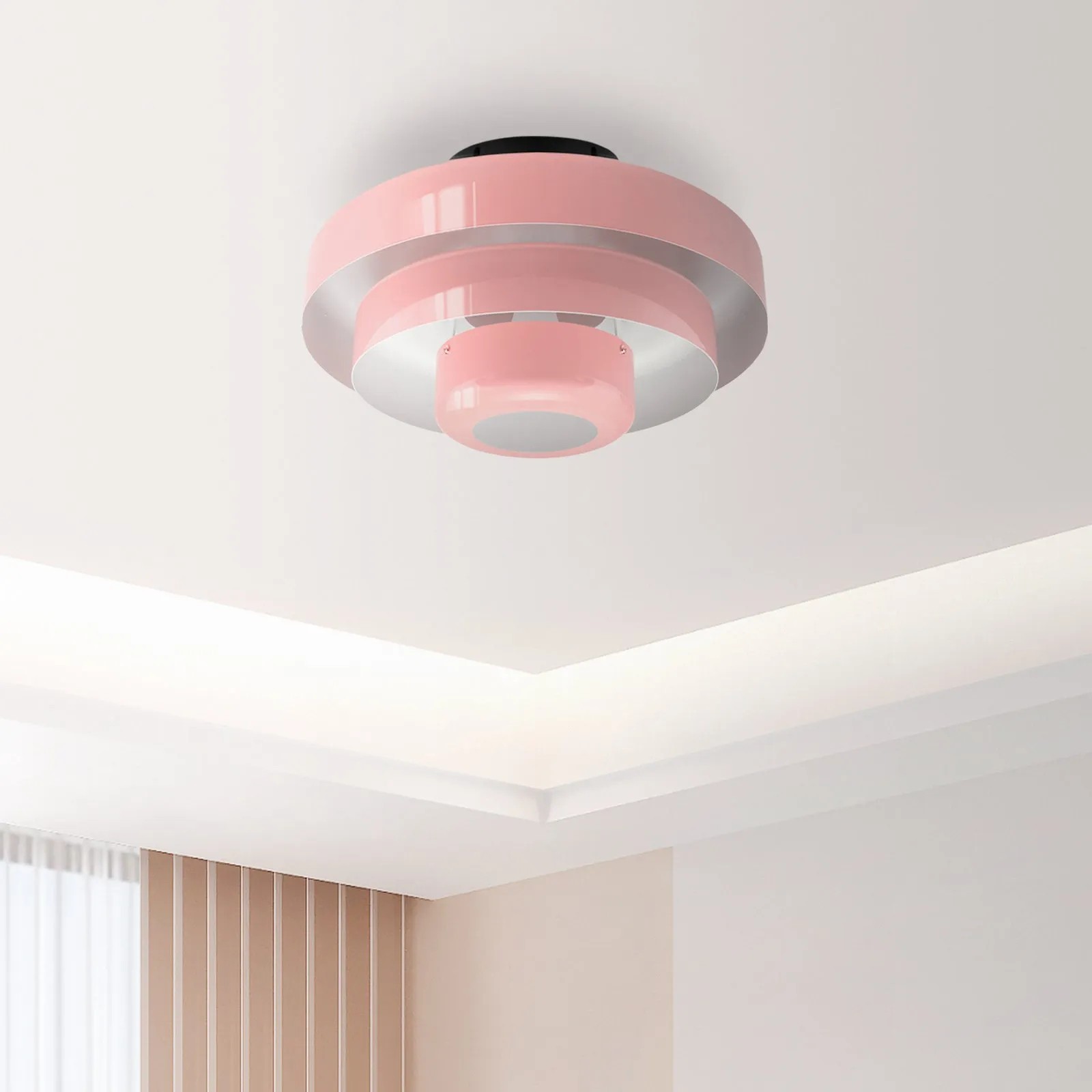 Three-Tier Bauhaus Ceiling Lamp - Bold Colors Ceiling Light for Bedroom or Lounge KL885
