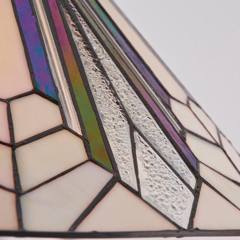 TF Astoria Tiffany Ceiling Pendant - Dimpled Geometric Glass Design for Living Room KL1993