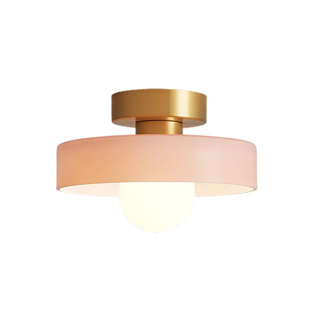Stained Glass Flush Disc Orb Ceiling Light KL917