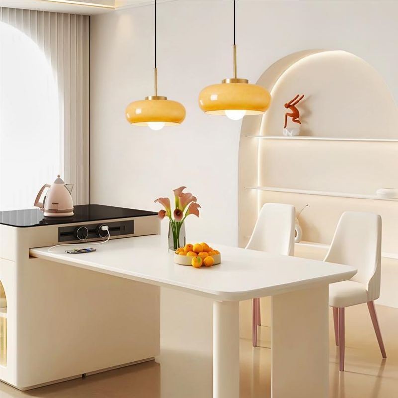 Bauhaus Style Vintage Glass Pendant Light KL38