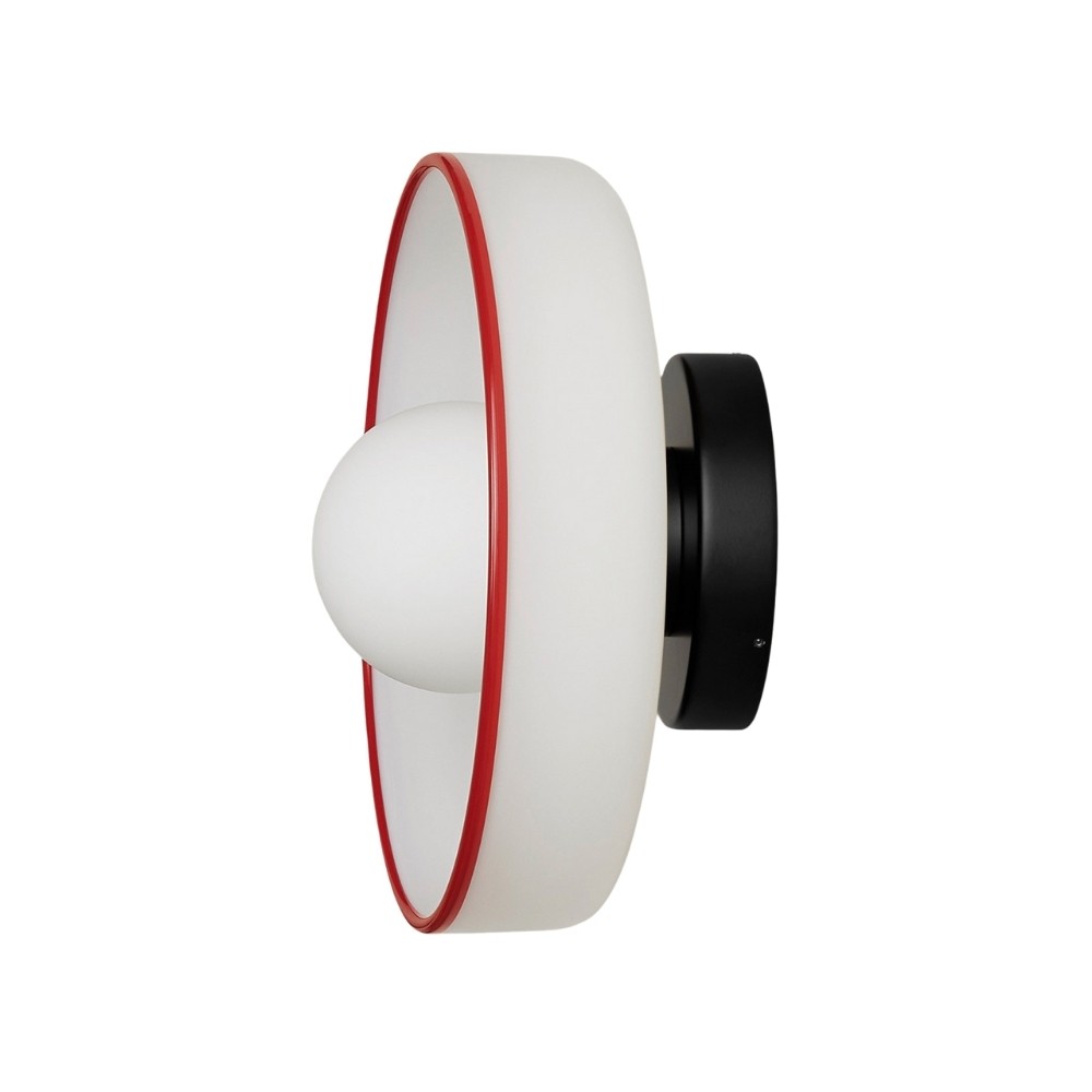 Kalo Round Glass Metal Base Wall Light Ceiling Light- Disc Orb Wall Sconce for Modern Interior KL922